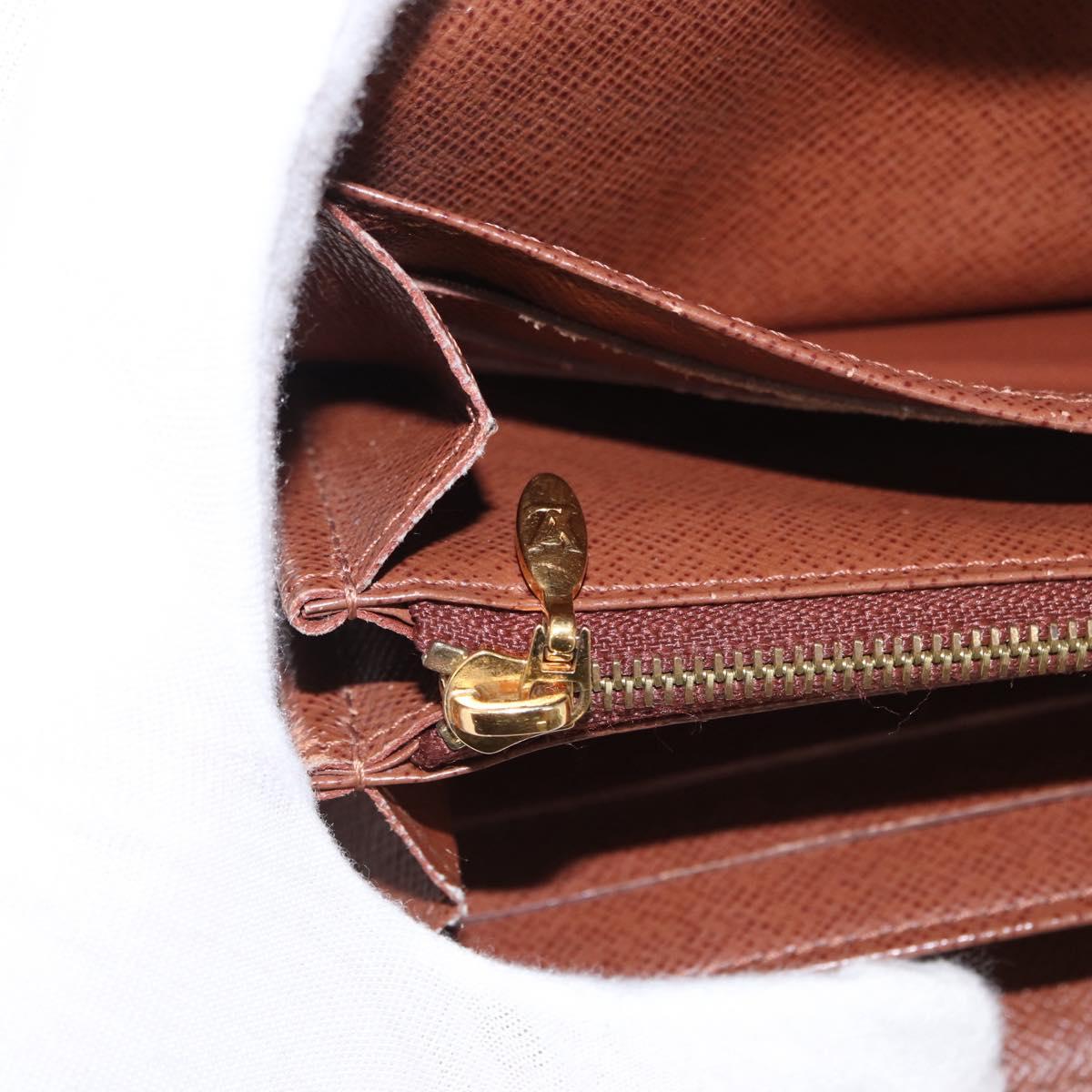 LOUIS VUITTON Monogram Portefeuille Boetie Long Wallet M63220 LV Auth 165986