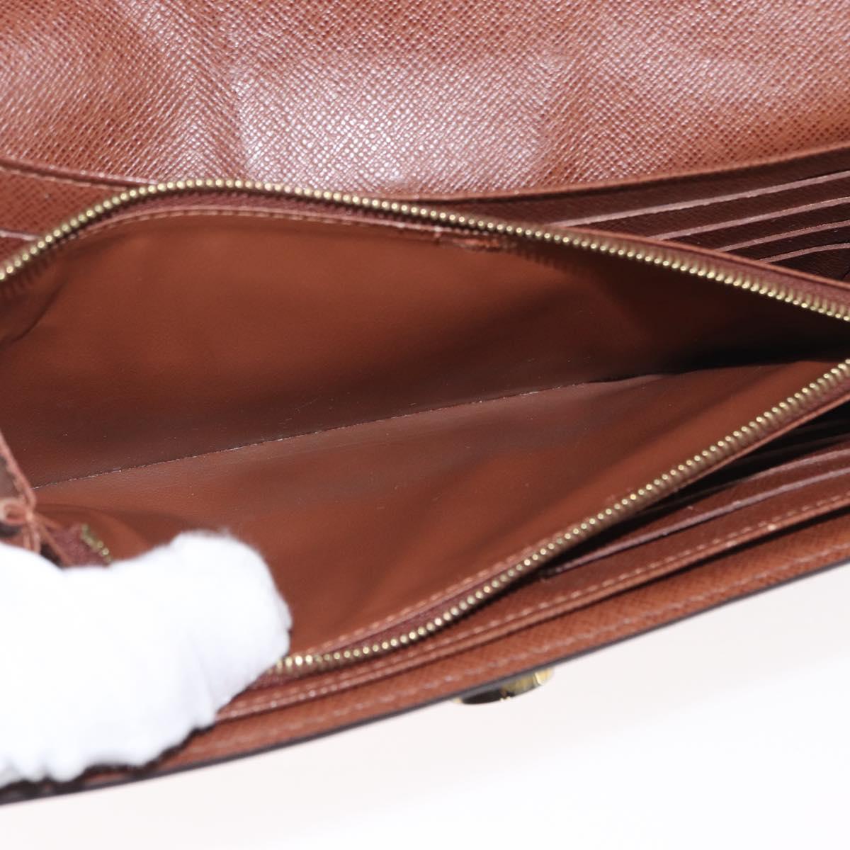 LOUIS VUITTON Monogram Portefeuille Boetie Long Wallet M63220 LV Auth 165986