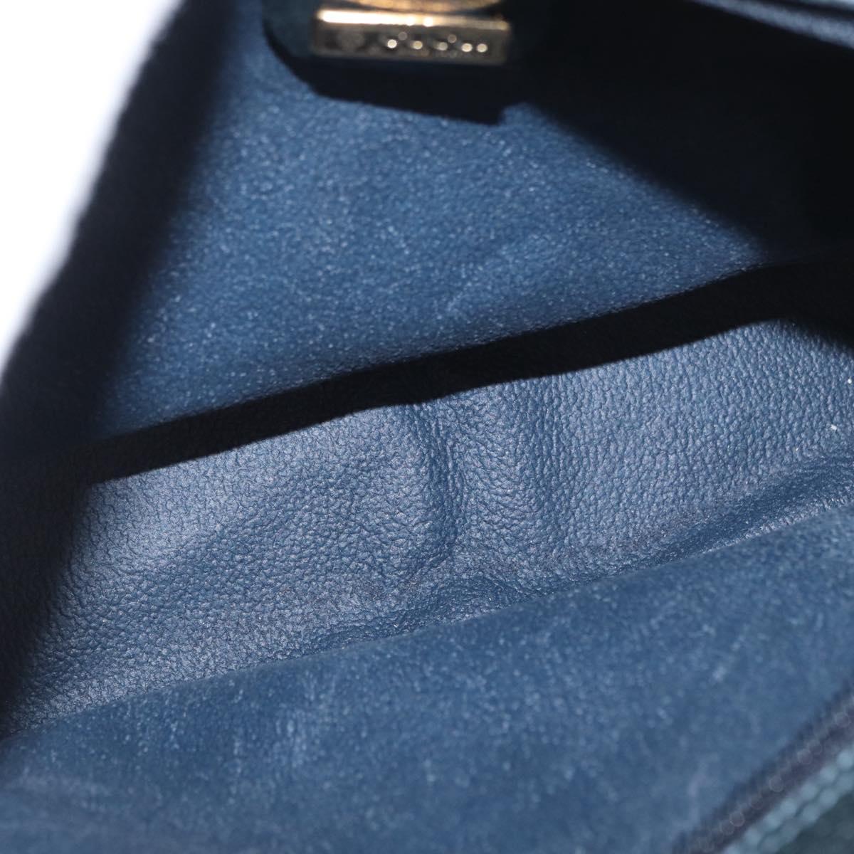 GUCCI GG Supreme Sherry Line Bag PVC Navy Gold Red 001 56 0942 Auth 166010