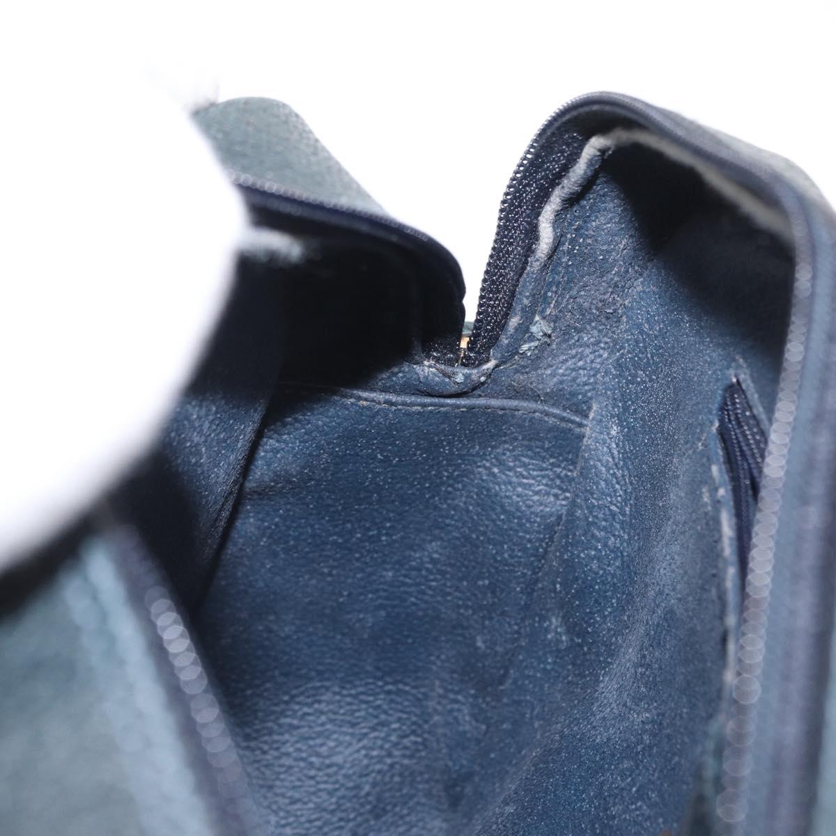 GUCCI GG Supreme Sherry Line Bag PVC Navy Gold Red 001 56 0942 Auth 166010