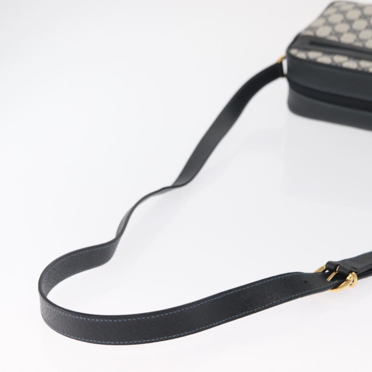 GUCCI GG Supreme Sherry Line Bag PVC Navy Gold Red 001 56 0942 Auth 166010