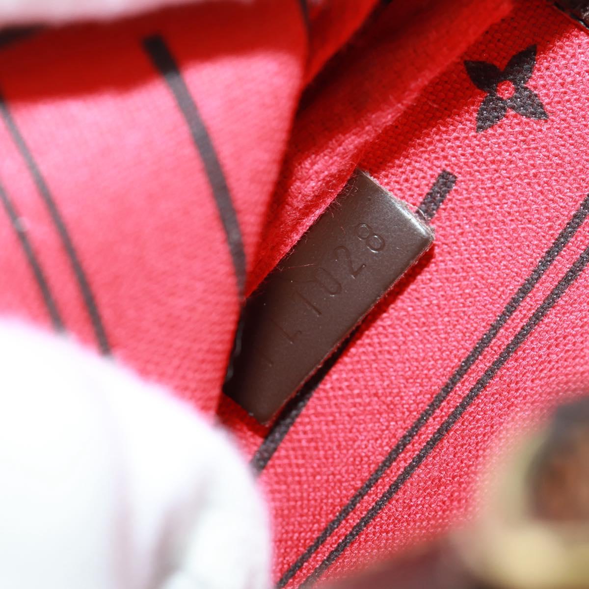 LOUIS VUITTON Damier Ebene T&B Mini Pochette Accessoires N58011 LV Auth 166017V