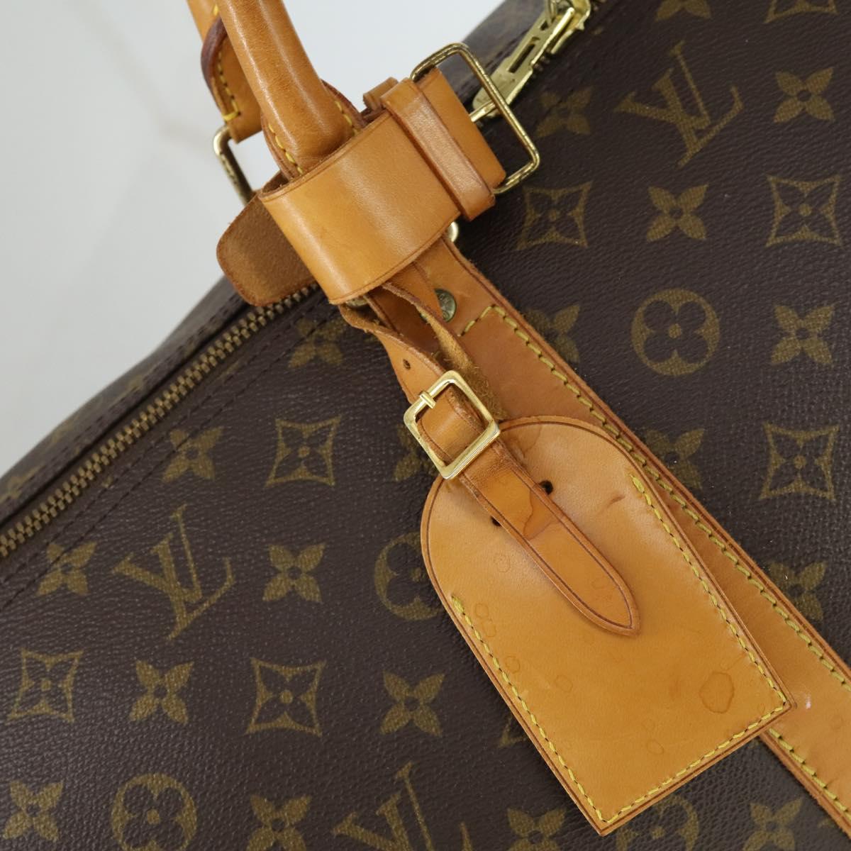 LOUIS VUITTON Monogram Keepall 60 Boston Bag M41422 LV Auth 166033