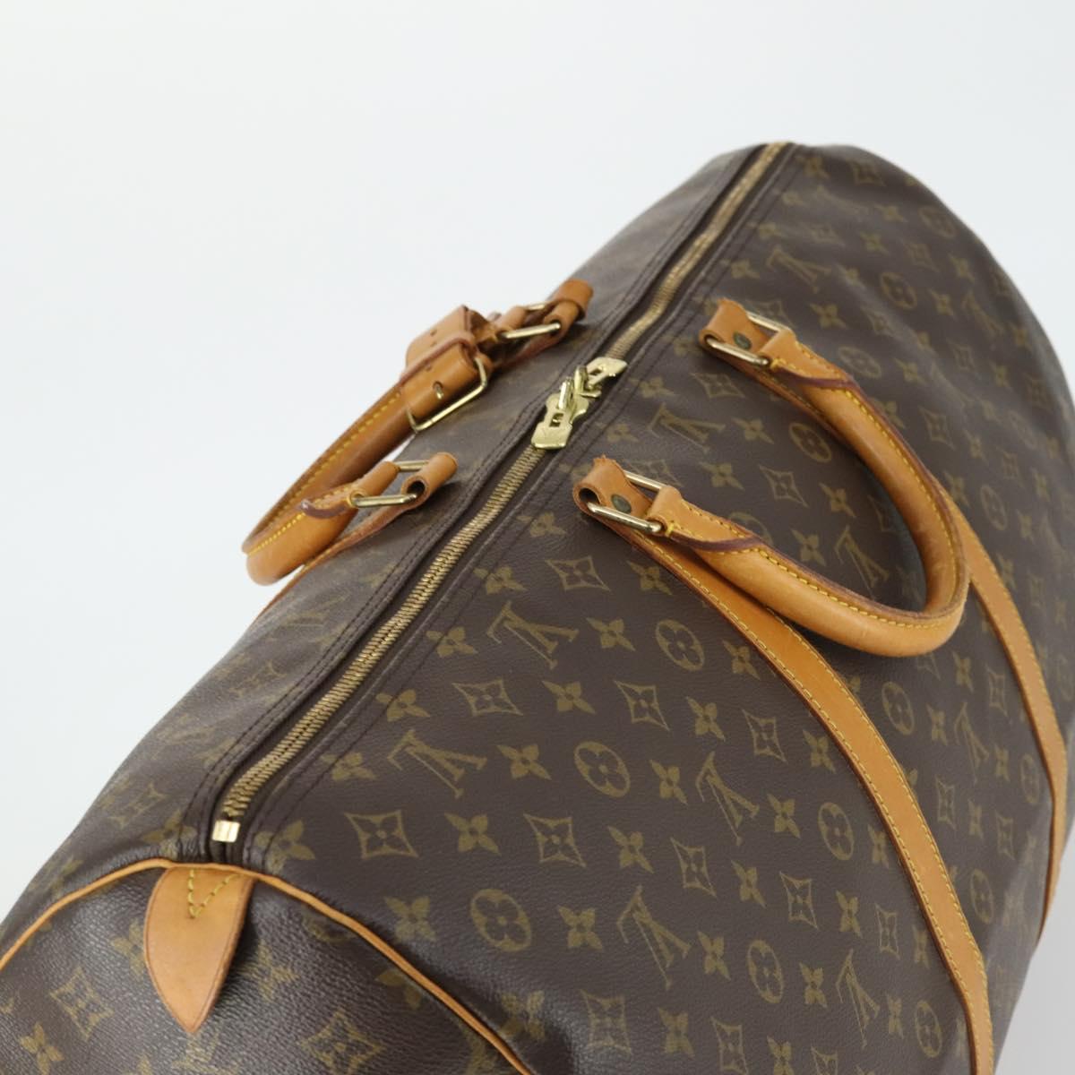 LOUIS VUITTON Monogram Keepall 60 Boston Bag M41422 LV Auth 166033