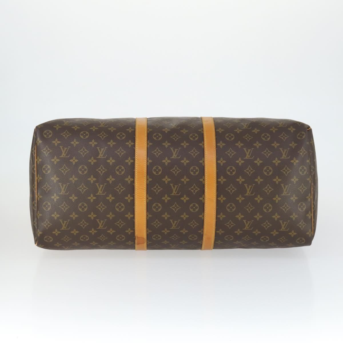 LOUIS VUITTON Monogram Keepall 60 Boston Bag M41422 LV Auth 166033