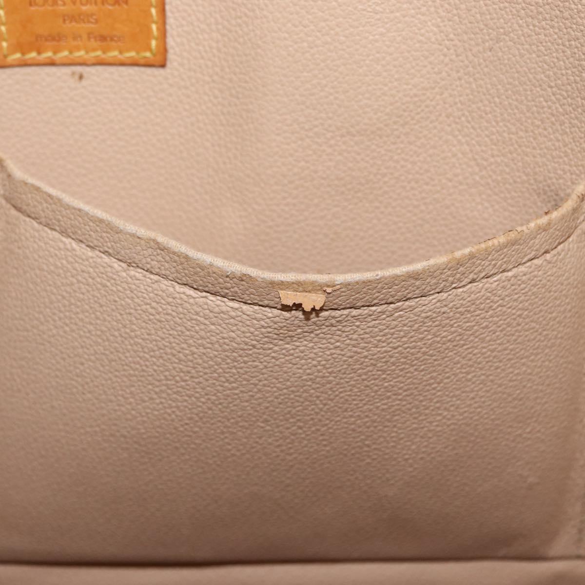 LOUIS VUITTON Monogram Sac Plat Hand Bag M51140 LV Auth 166040