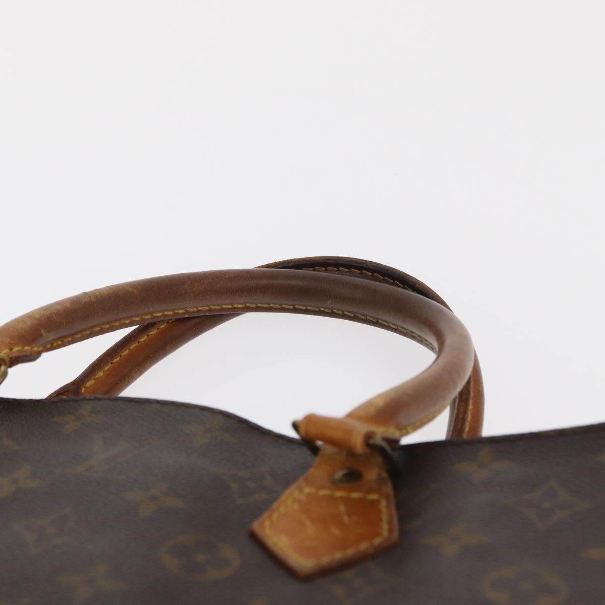 LOUIS VUITTON Monogram Sac Plat Hand Bag M51140 LV Auth 166040