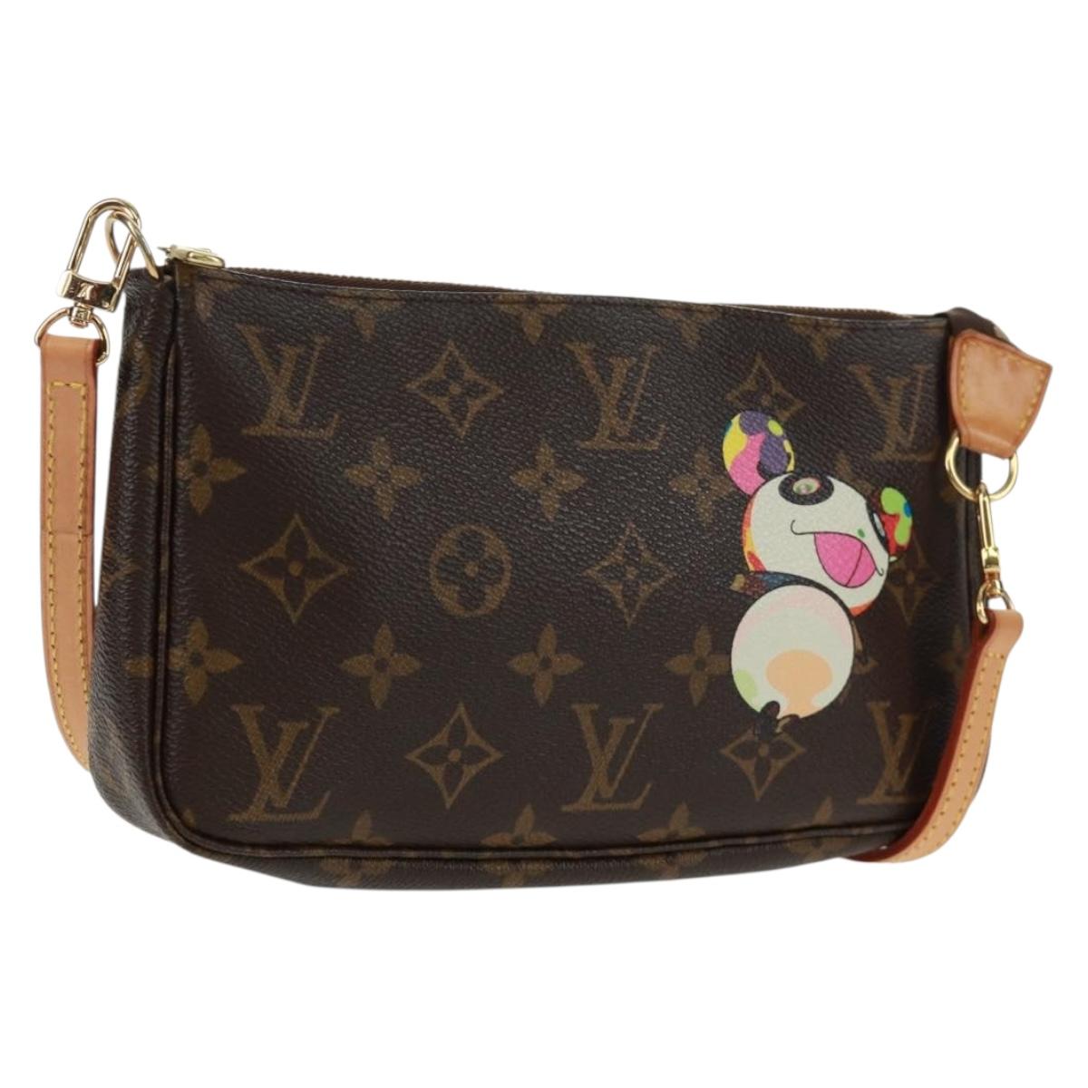 LOUIS VUITTON Monogram Panda Pochette Accessoires Pouch M51981 LV Auth 166046V