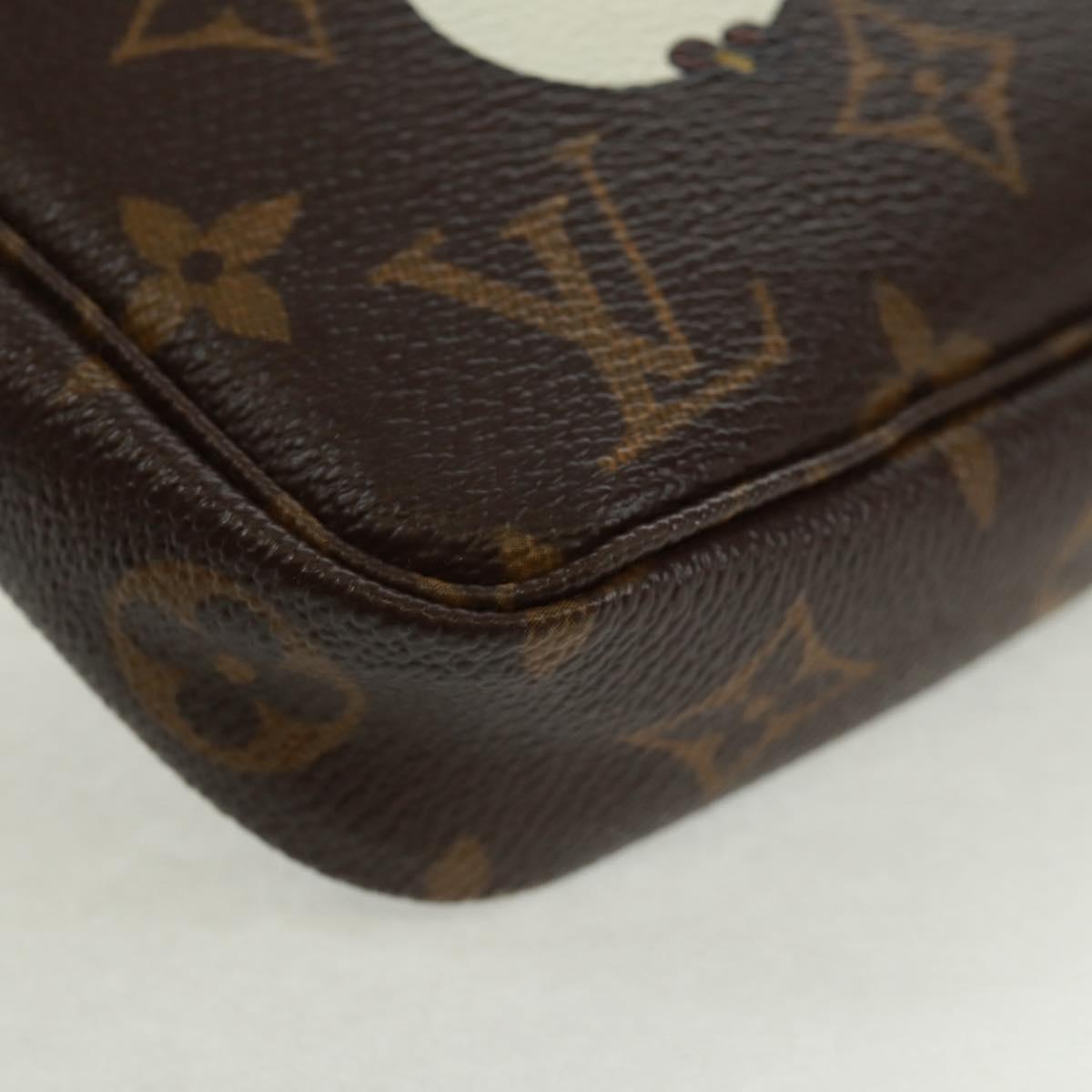 LOUIS VUITTON Monogram Panda Pochette Accessoires Pouch M51981 LV Auth 166046V