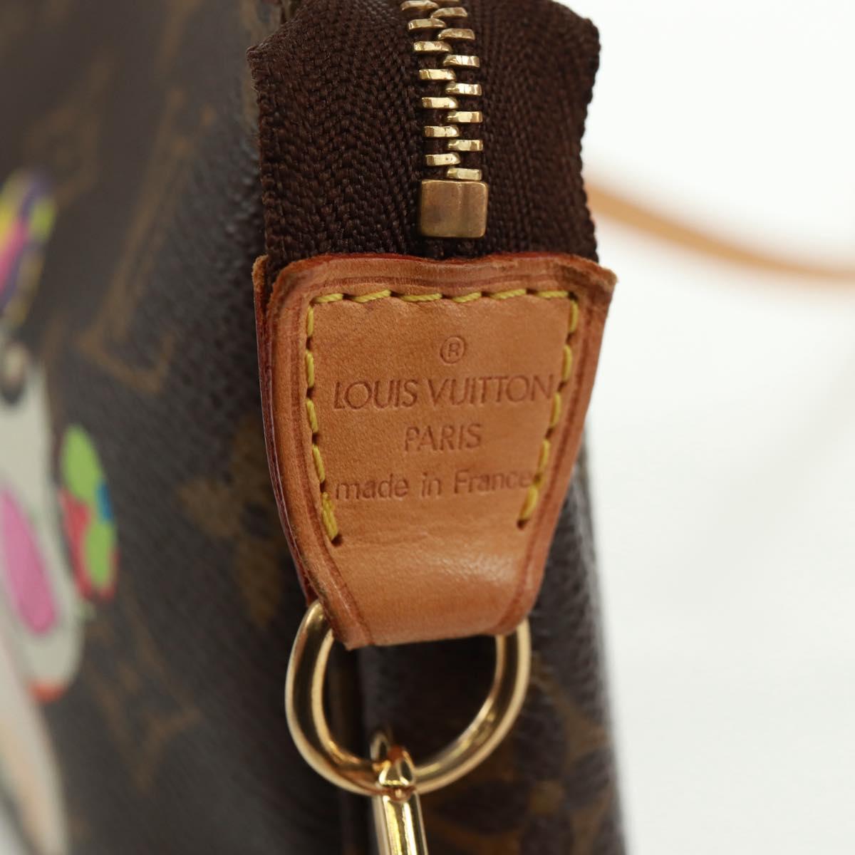 LOUIS VUITTON Monogram Panda Pochette Accessoires Pouch M51981 LV Auth 166046V