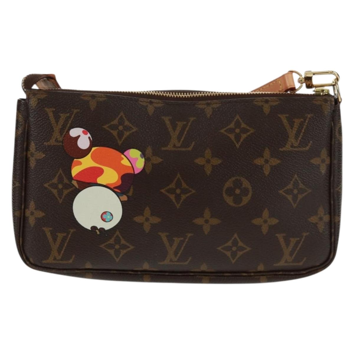 LOUIS VUITTON Monogram Panda Pochette Accessoires Pouch M51981 LV Auth 166046V