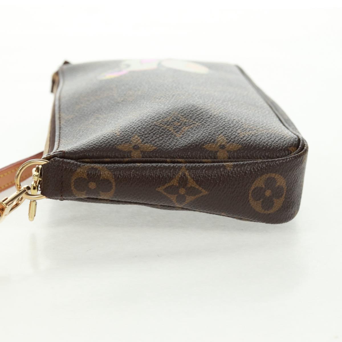 LOUIS VUITTON Monogram Panda Pochette Accessoires Pouch M51981 LV Auth 166046V