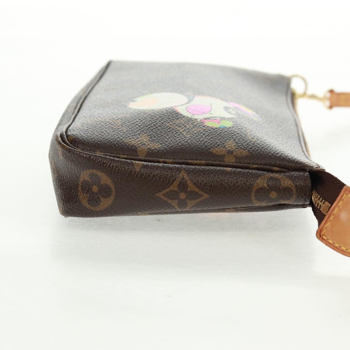 LOUIS VUITTON Monogram Panda Pochette Accessoires Pouch M51981 LV Auth 166046V
