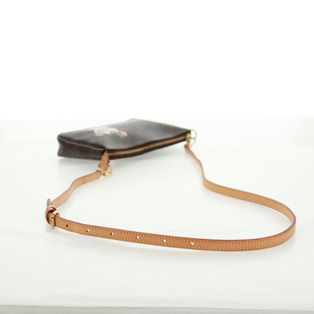 LOUIS VUITTON Monogram Panda Pochette Accessoires Pouch M51981 LV Auth 166046V