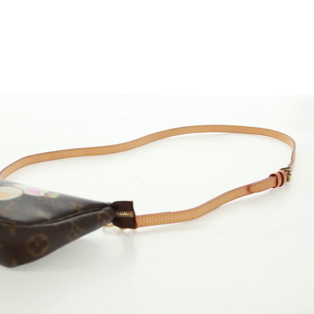 LOUIS VUITTON Monogram Panda Pochette Accessoires Pouch M51981 LV Auth 166046V