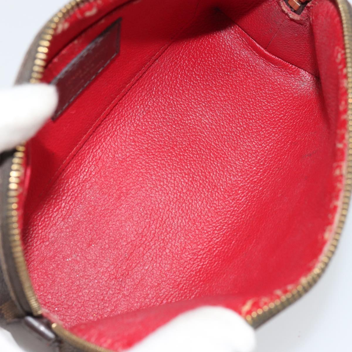 LOUIS VUITTON Damier Ebene Pochette Cosmetic PM Pouch N47516 LV Auth 166050