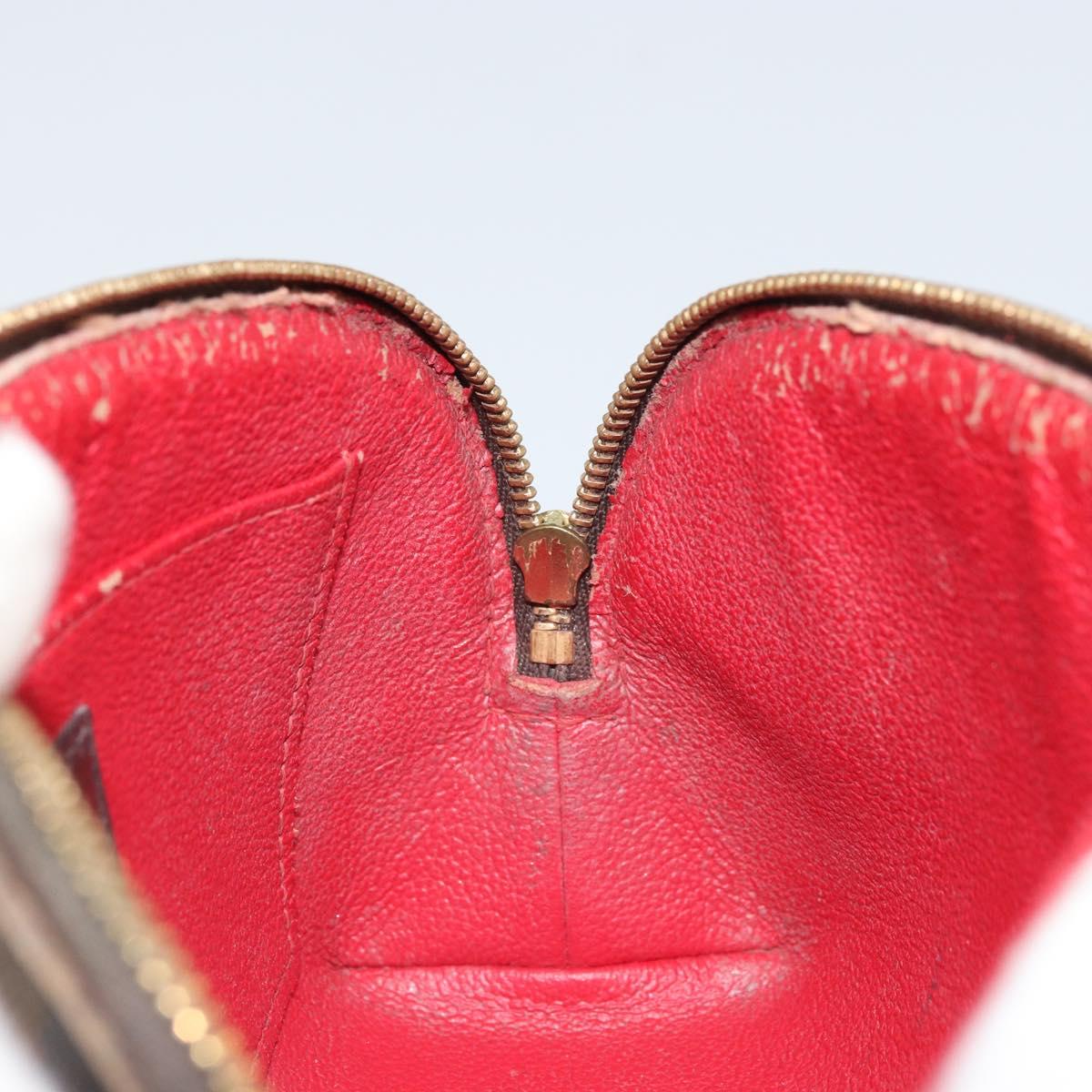 LOUIS VUITTON Damier Ebene Pochette Cosmetic PM Pouch N47516 LV Auth 166050