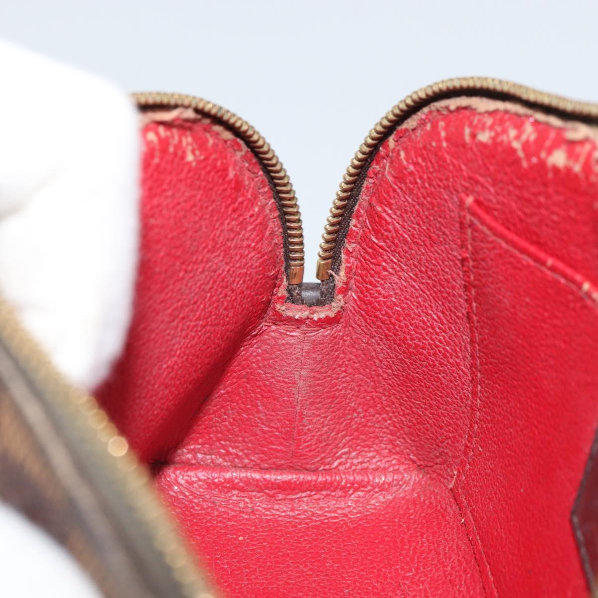 LOUIS VUITTON Damier Ebene Pochette Cosmetic PM Pouch N47516 LV Auth 166050