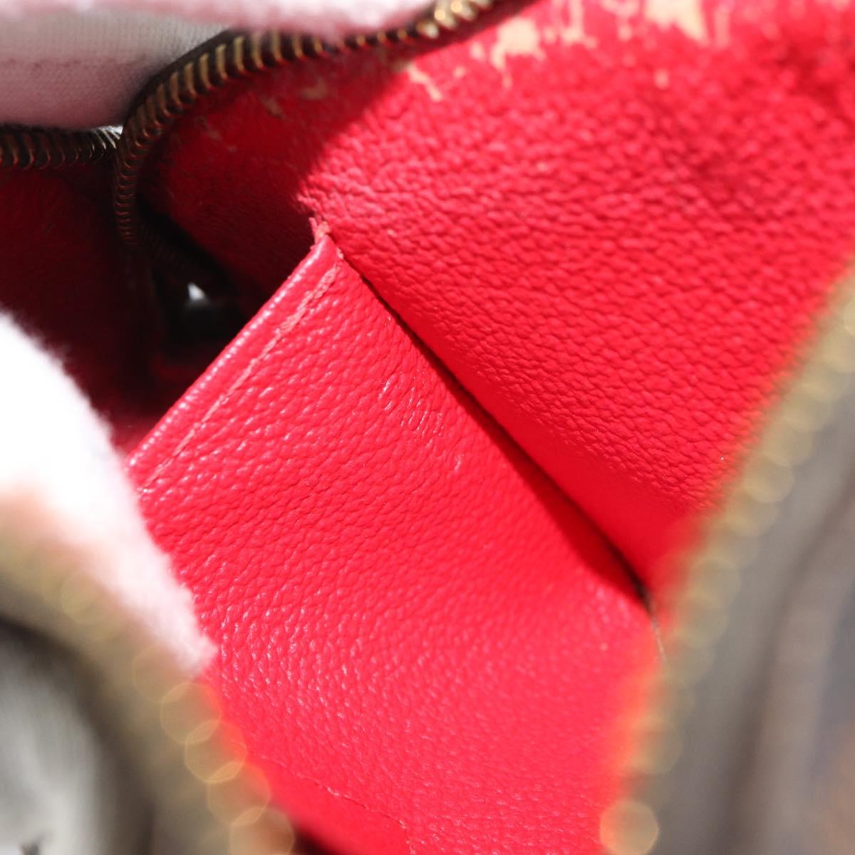 LOUIS VUITTON Damier Ebene Pochette Cosmetic PM Pouch N47516 LV Auth 166050