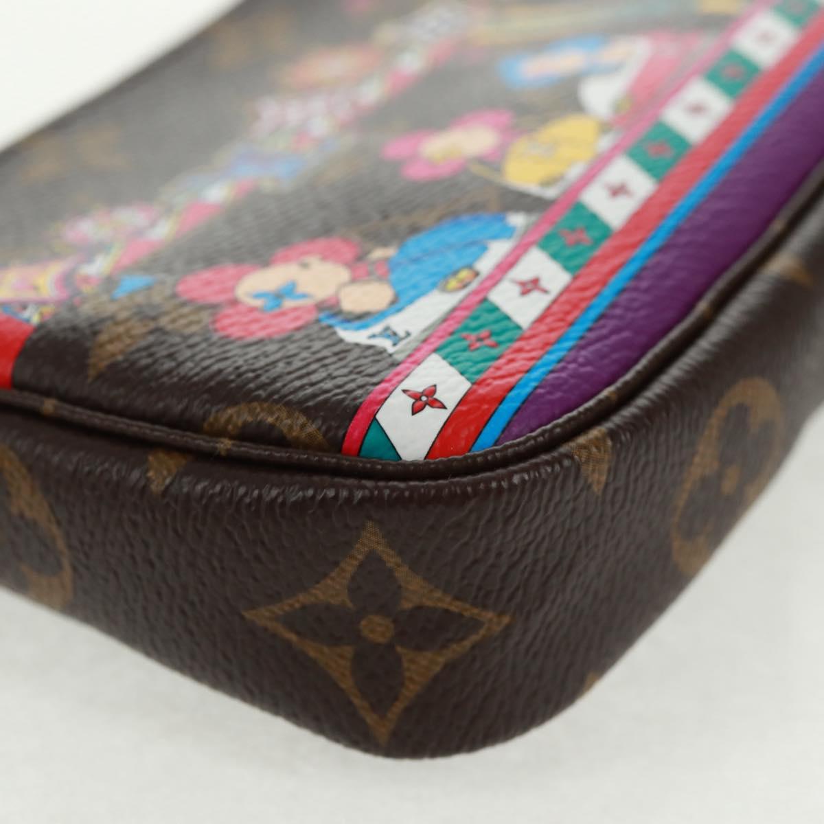 LOUIS VUITTON Monogram Vivienne Mini Pochette Accessoires M69976 LV Auth 166052SAM