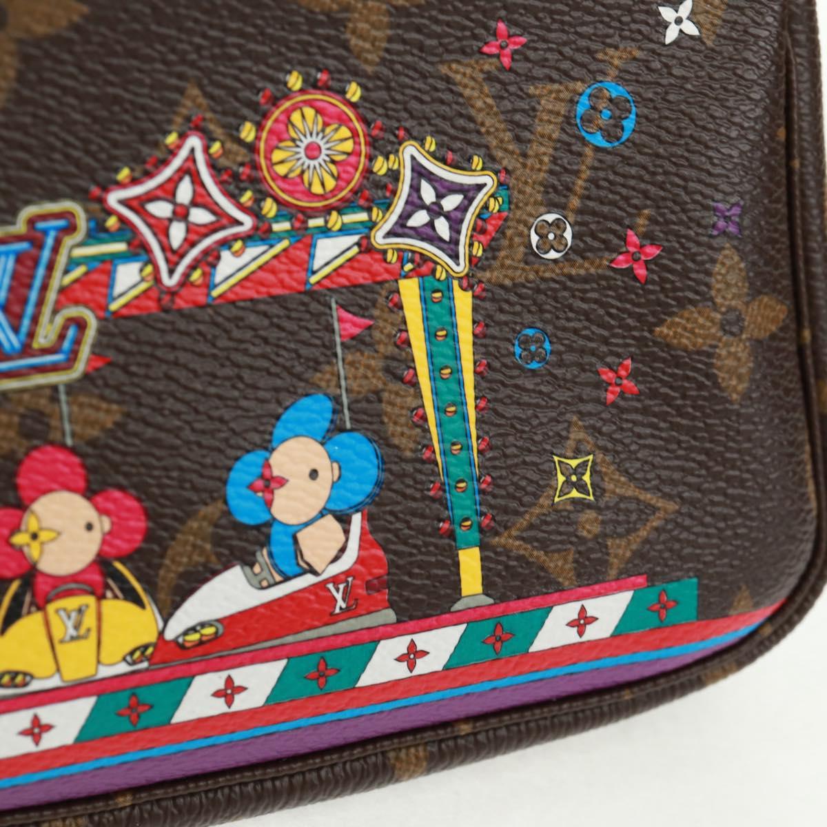 LOUIS VUITTON Monogram Vivienne Mini Pochette Accessoires M69976 LV Auth 166052SAM