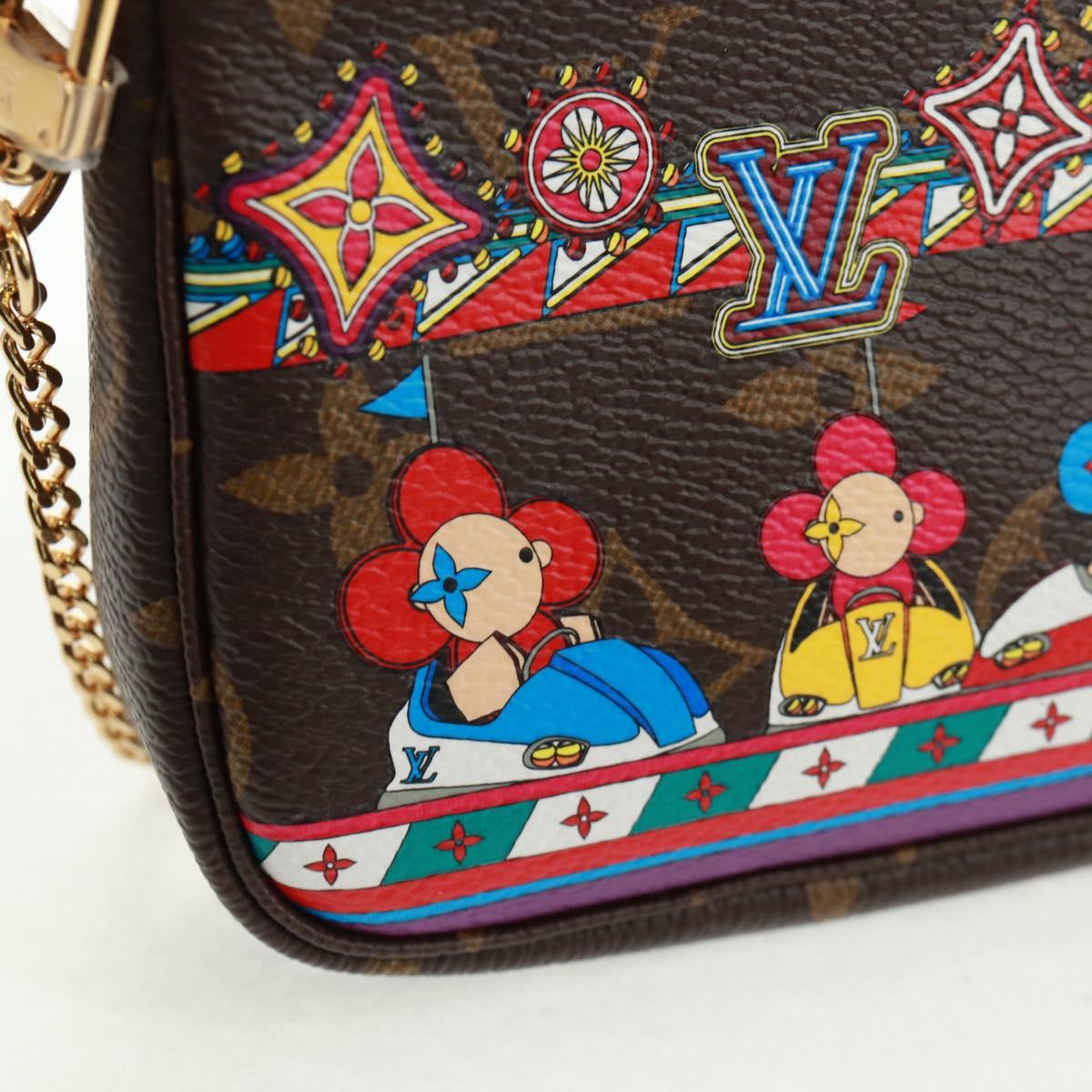 LOUIS VUITTON Monogram Vivienne Mini Pochette Accessoires M69976 LV Auth 166052SAM