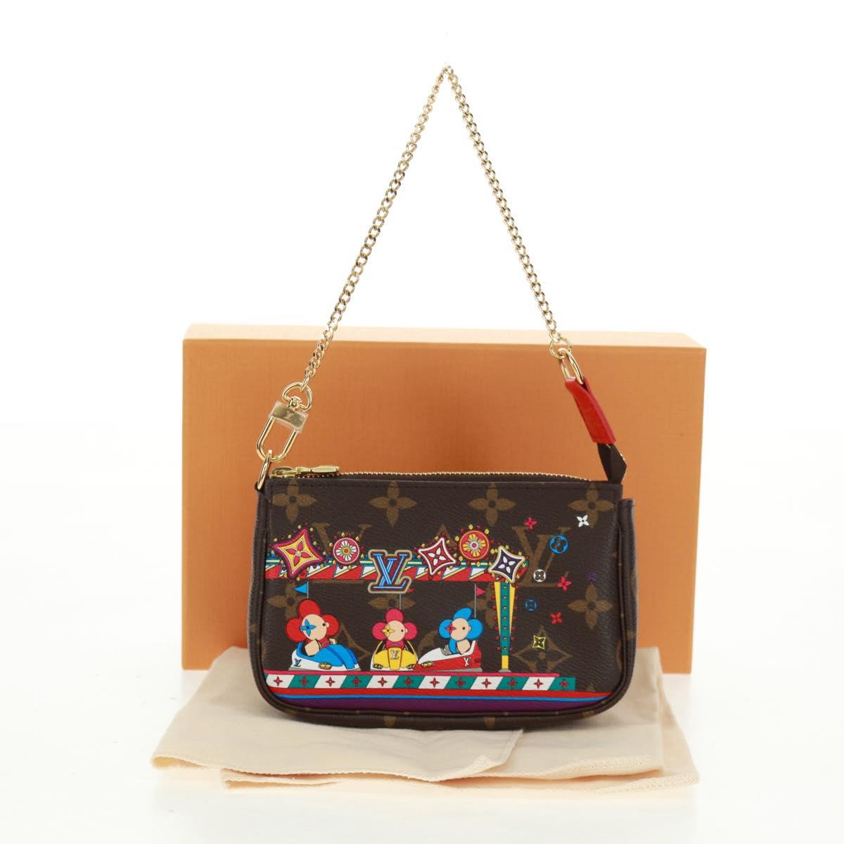 LOUIS VUITTON Monogram Vivienne Mini Pochette Accessoires M69976 LV Auth 166052SAM