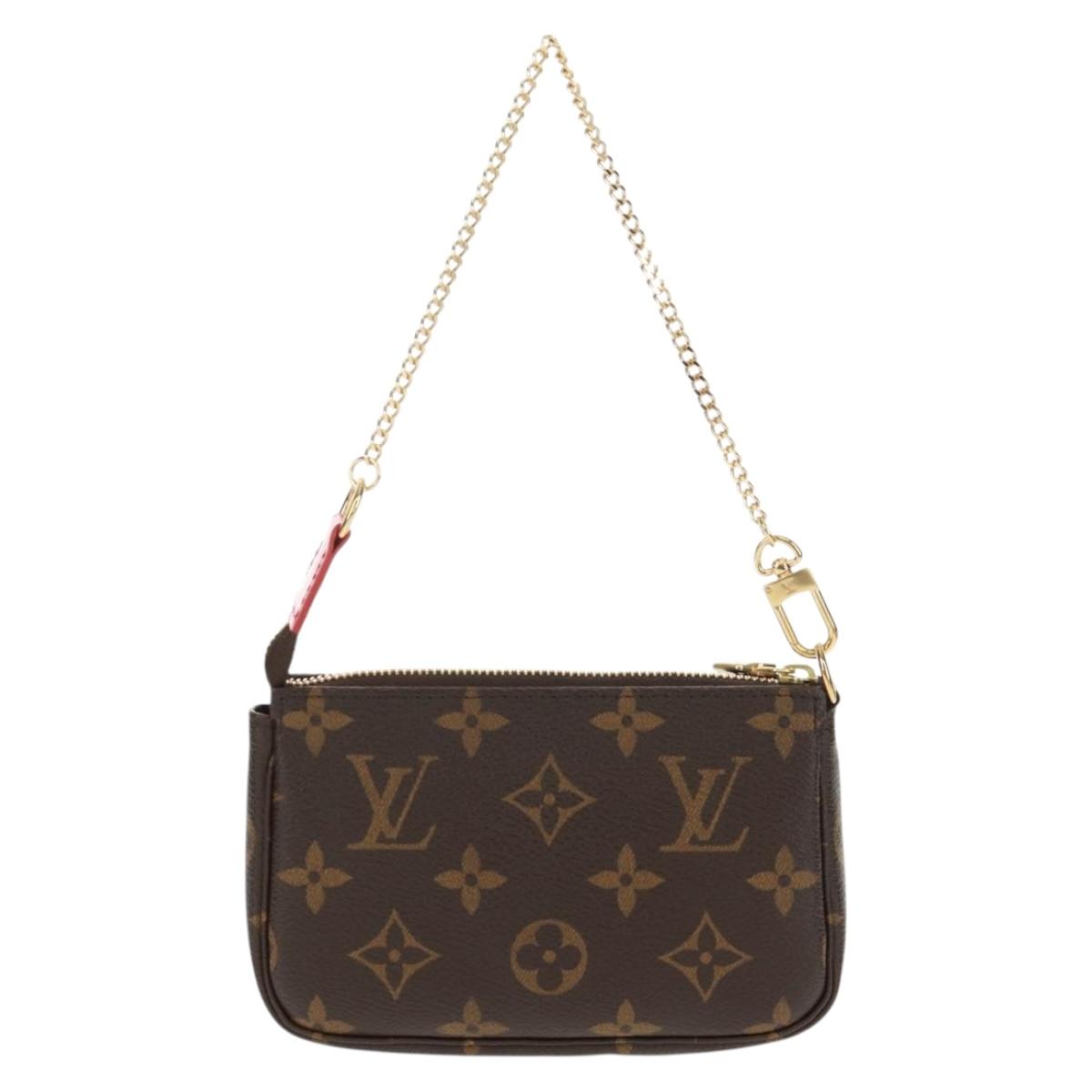 LOUIS VUITTON Monogram Vivienne Mini Pochette Accessoires M69976 LV Auth 166052SAM