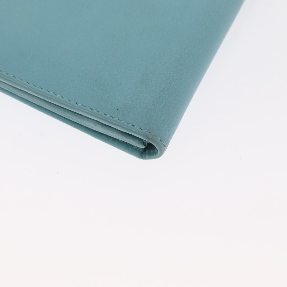 Salvatore Ferragamo Gancini Long Wallet Leather Lavende Silver Auth 166058