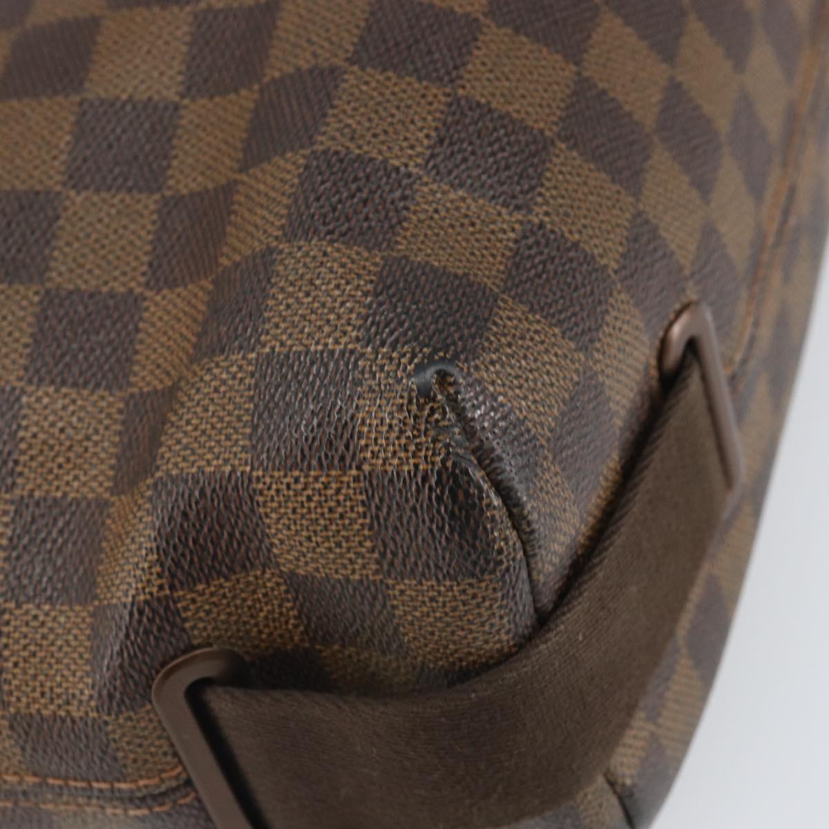 LOUIS VUITTON Damier Ebene Brooklyn MM Shoulder Bag N51211 LV Auth 166096