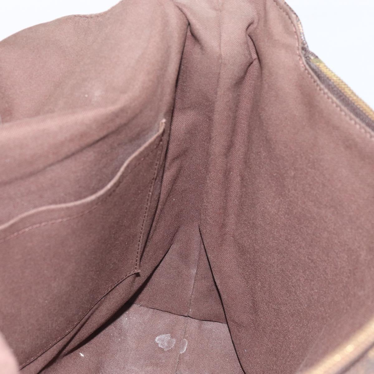 LOUIS VUITTON Damier Ebene Brooklyn MM Shoulder Bag N51211 LV Auth 166096