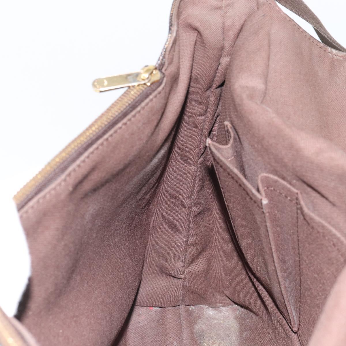 LOUIS VUITTON Damier Ebene Brooklyn MM Shoulder Bag N51211 LV Auth 166096