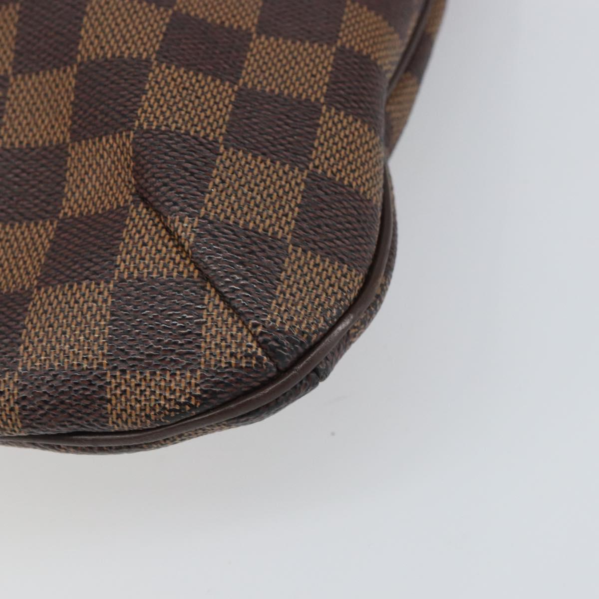 LOUIS VUITTON Damier Ebene Bloomsbury PM Shoulder Bag N42251 LV Auth 166111