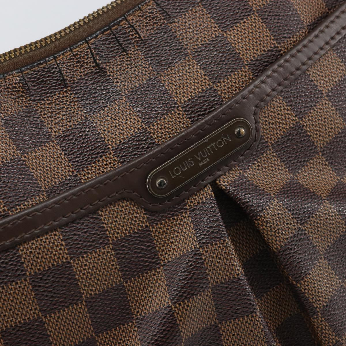 LOUIS VUITTON Damier Ebene Bloomsbury PM Shoulder Bag N42251 LV Auth 166111