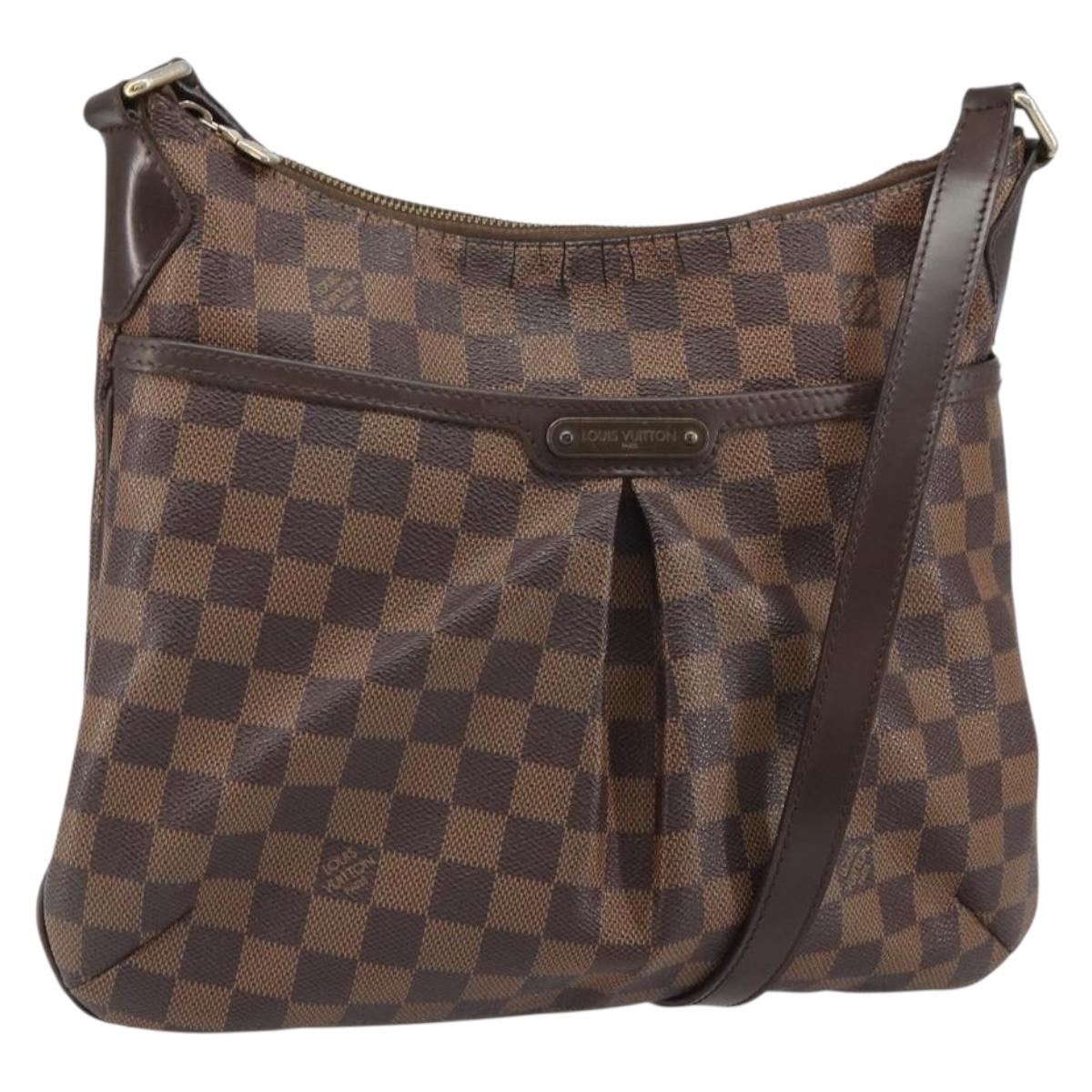 LOUIS VUITTON Damier Ebene Bloomsbury PM Shoulder Bag N42251 LV Auth 166111