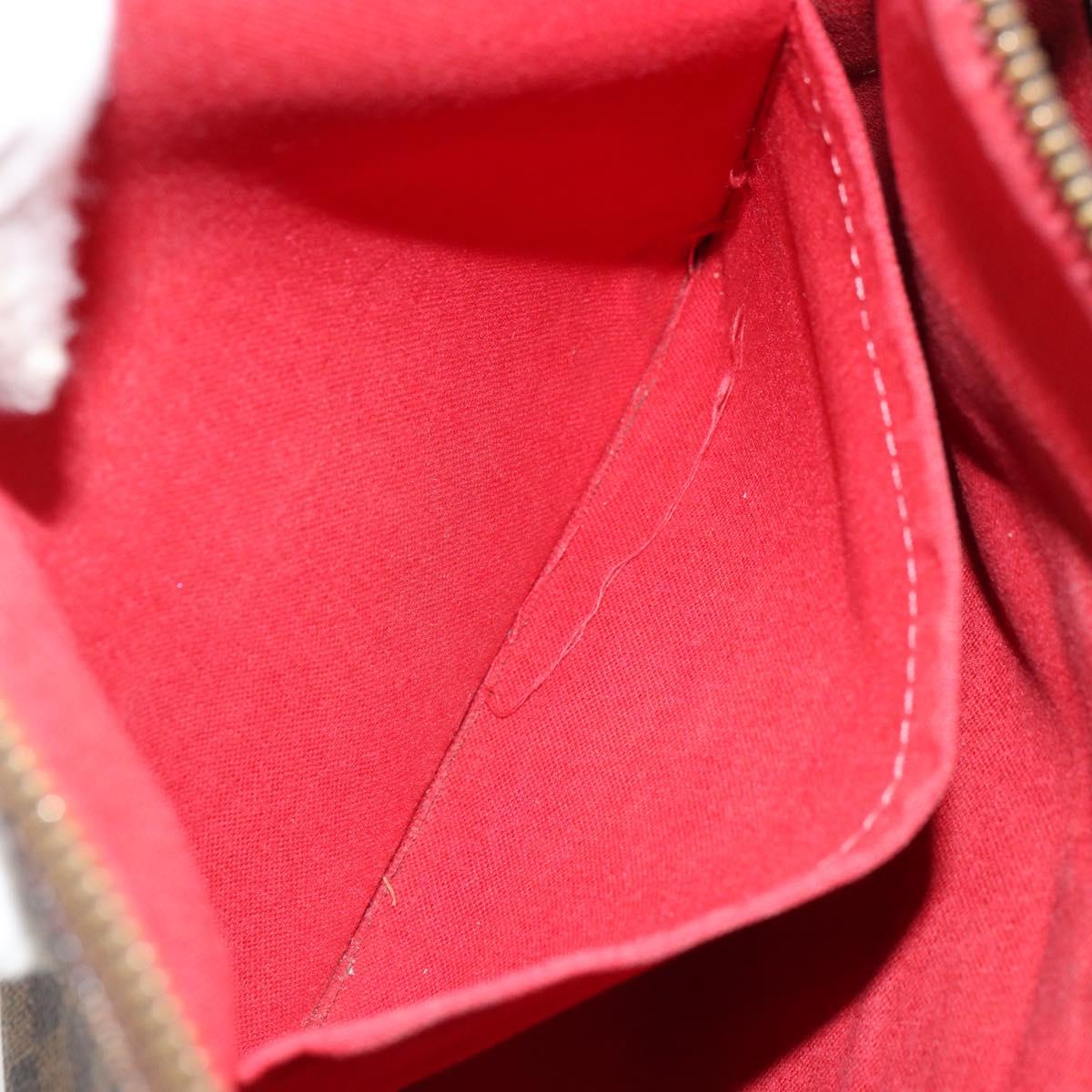 LOUIS VUITTON Damier Ebene Bloomsbury PM Shoulder Bag N42251 LV Auth 166111