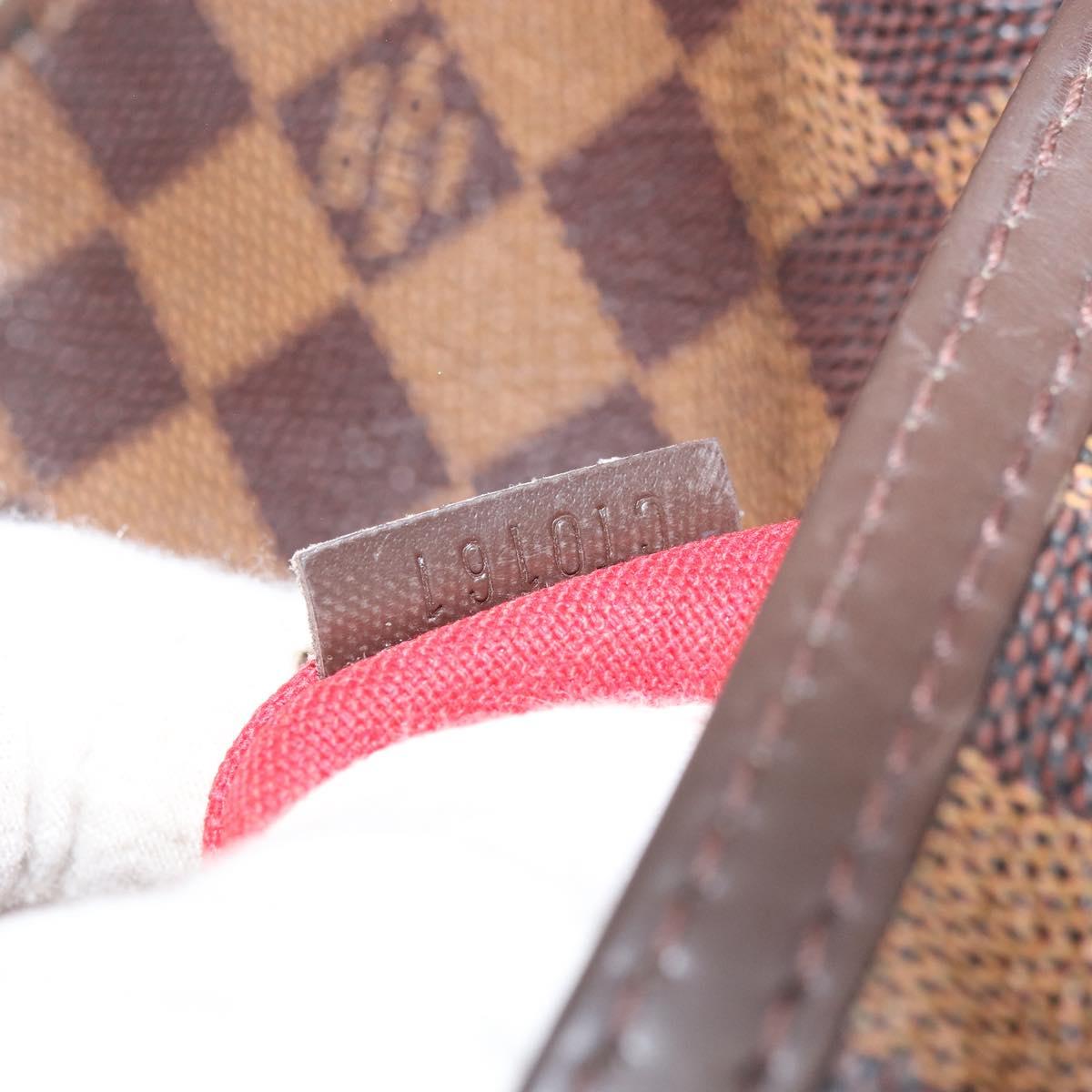 LOUIS VUITTON Damier Ebene Bloomsbury PM Shoulder Bag N42251 LV Auth 166111