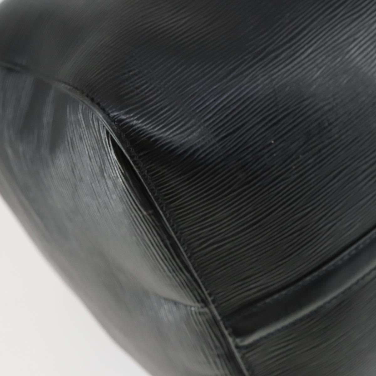 LOUIS VUITTON Epi Keepall 60 Boston Bag Black M42942 LV Auth 166113