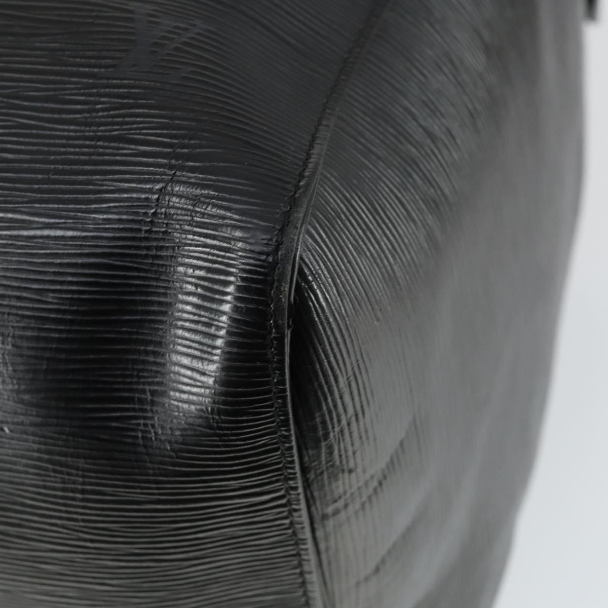 LOUIS VUITTON Epi Keepall 60 Boston Bag Black M42942 LV Auth 166113