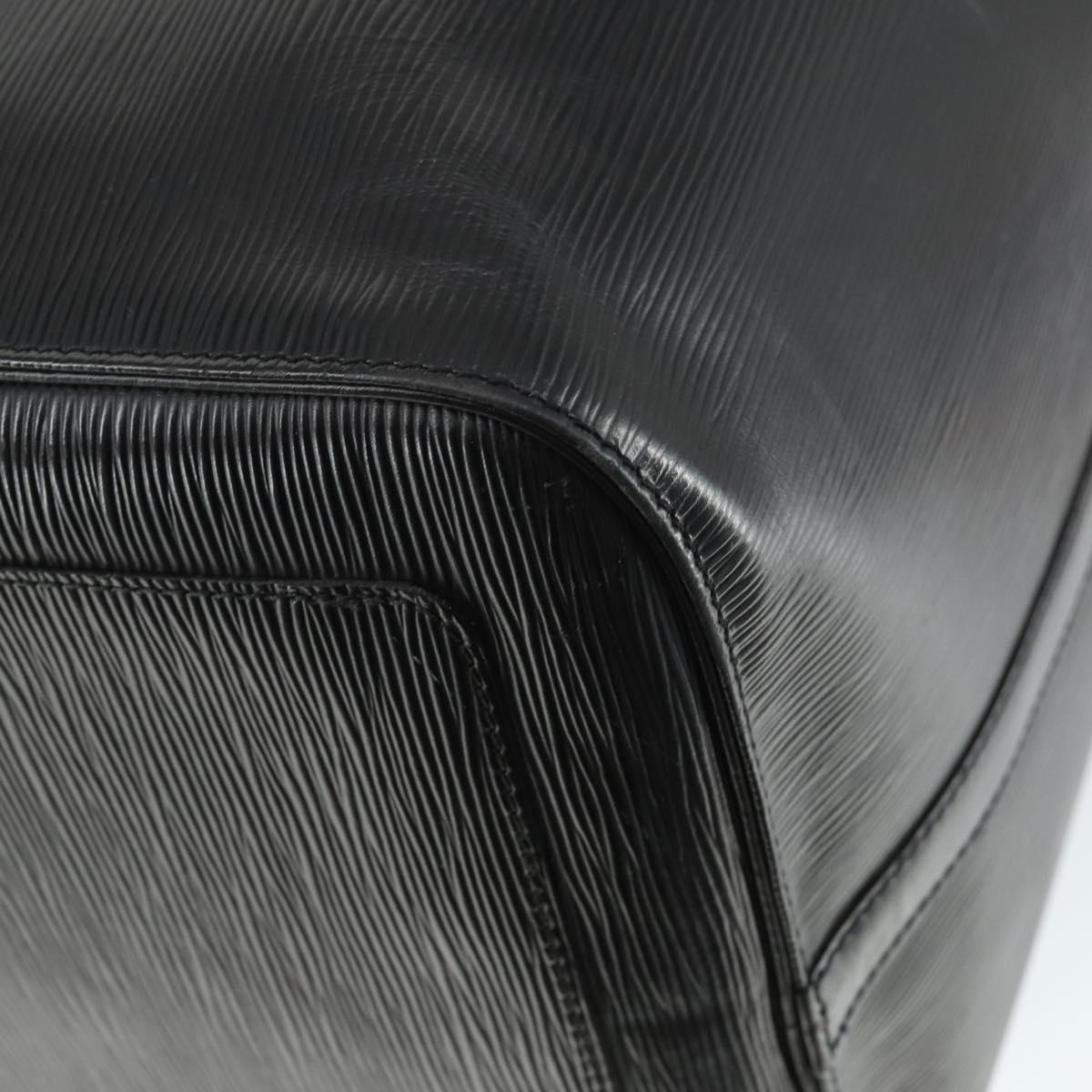 LOUIS VUITTON Epi Keepall 60 Boston Bag Black M42942 LV Auth 166113