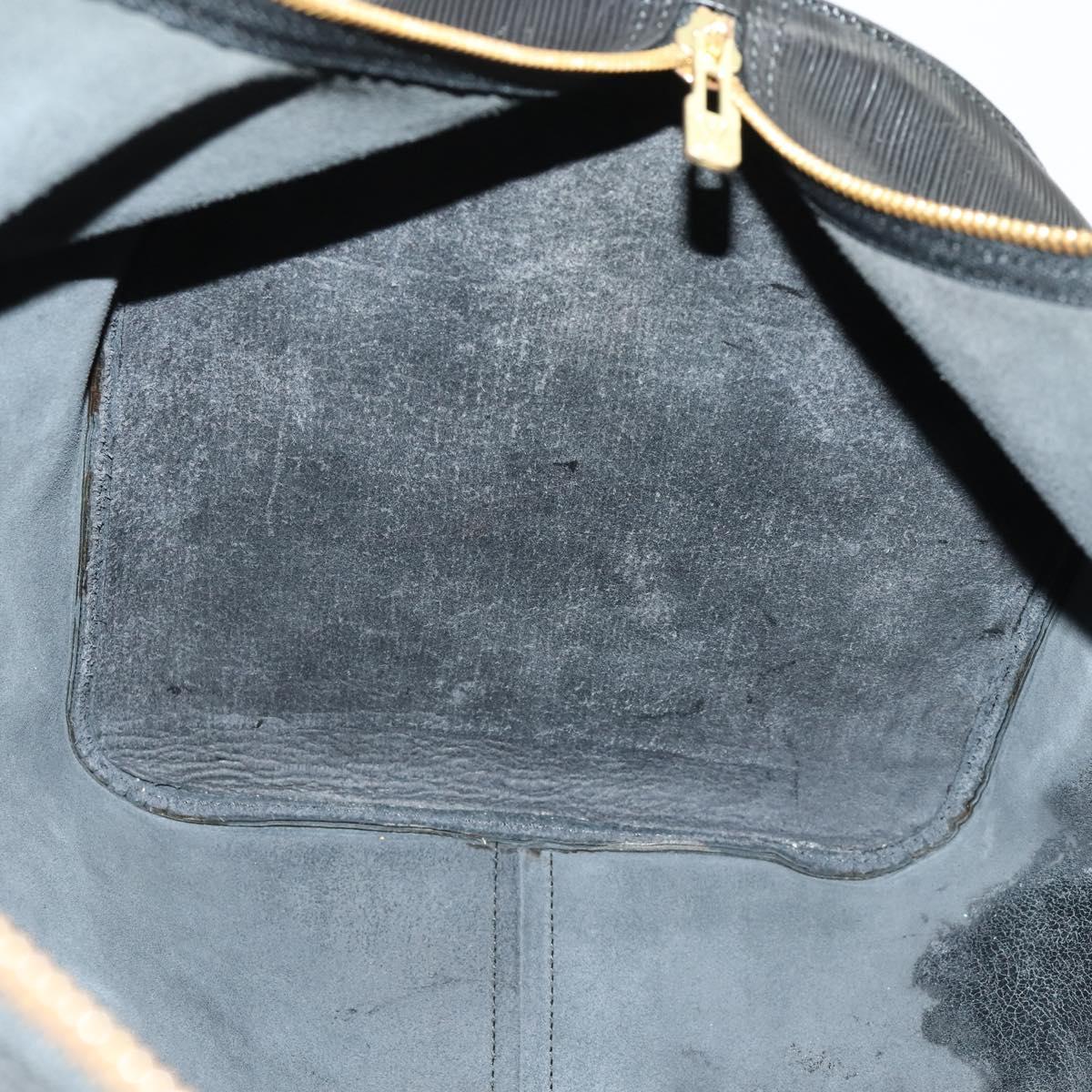 LOUIS VUITTON Epi Keepall 60 Boston Bag Black M42942 LV Auth 166113