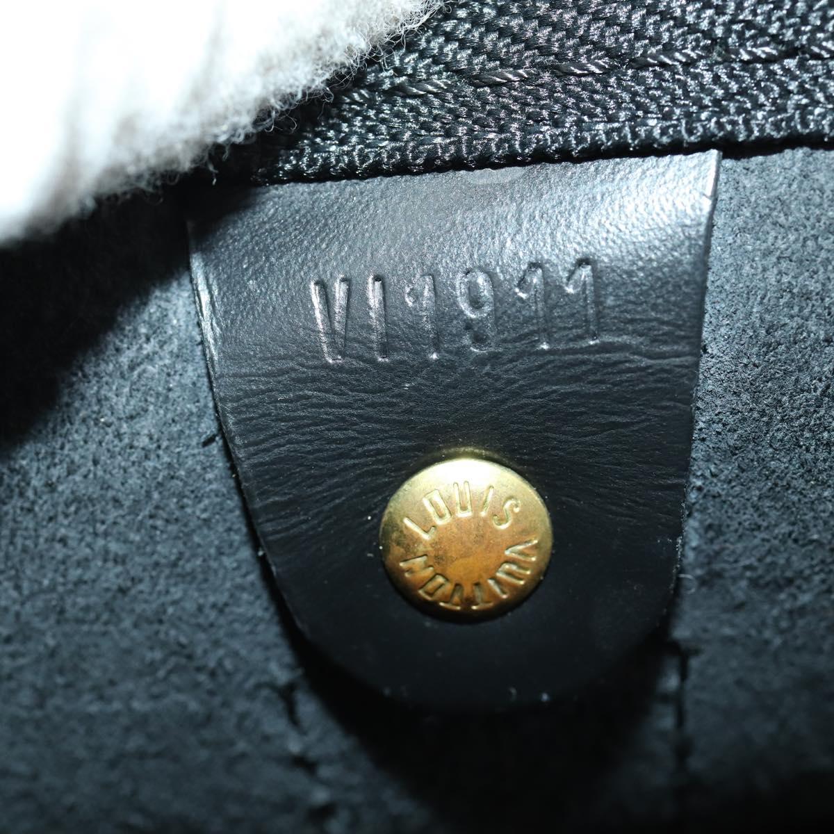 LOUIS VUITTON Epi Keepall 60 Boston Bag Black M42942 LV Auth 166113