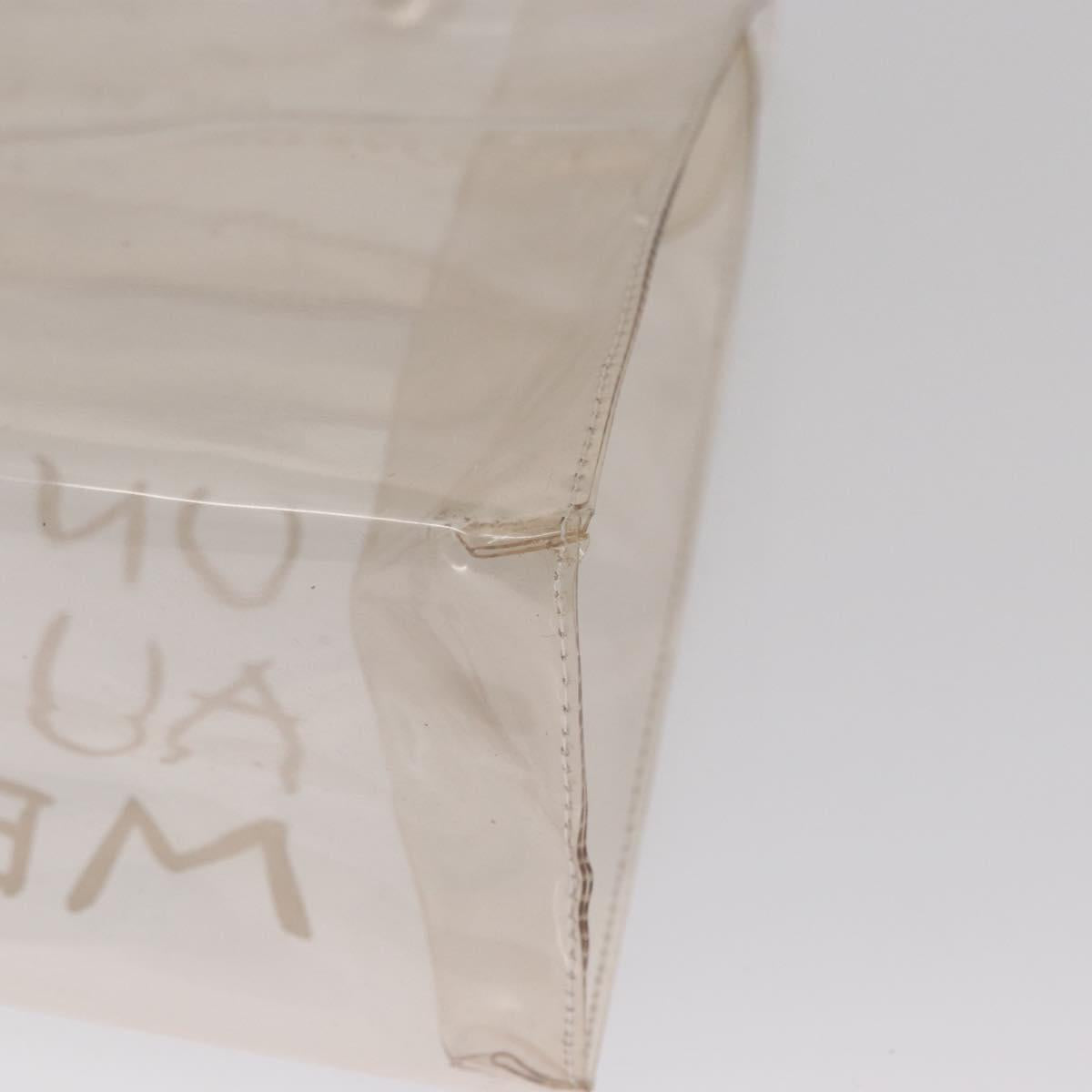 HERMES Vinyl Kelly Hand Bag Vinyl Clear Auth 166116