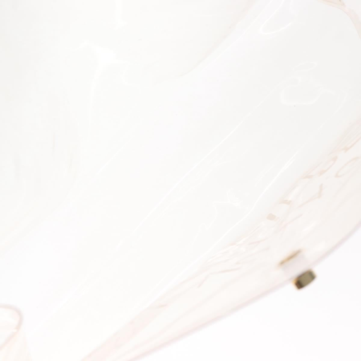 HERMES Vinyl Kelly Hand Bag Vinyl Clear Auth 166116