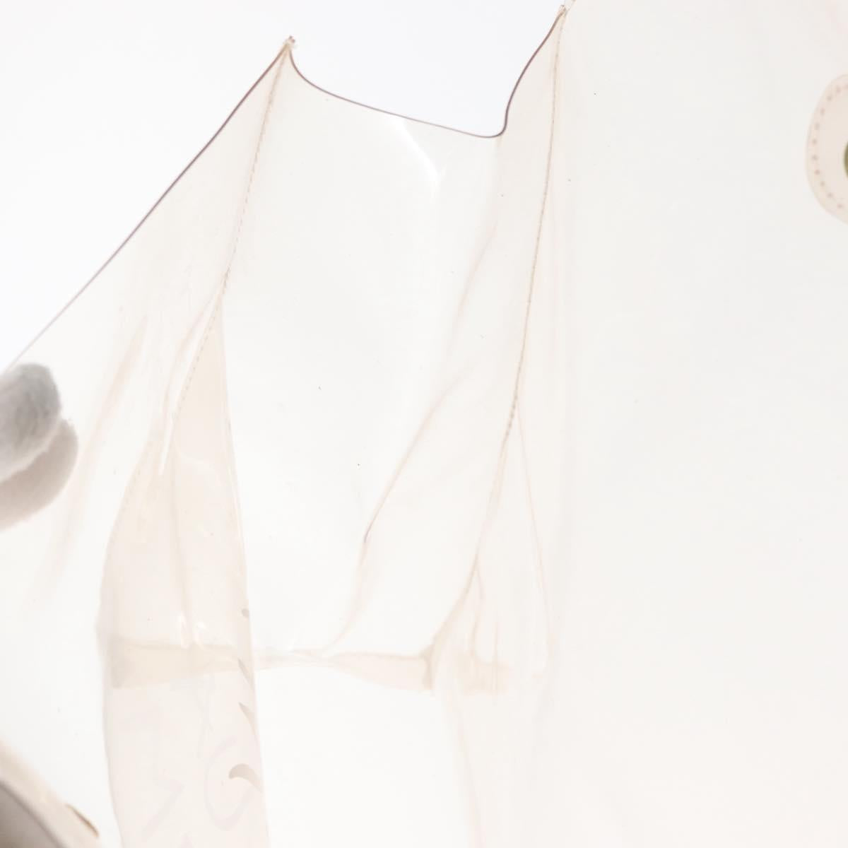 HERMES Vinyl Kelly Hand Bag Vinyl Clear Auth 166116