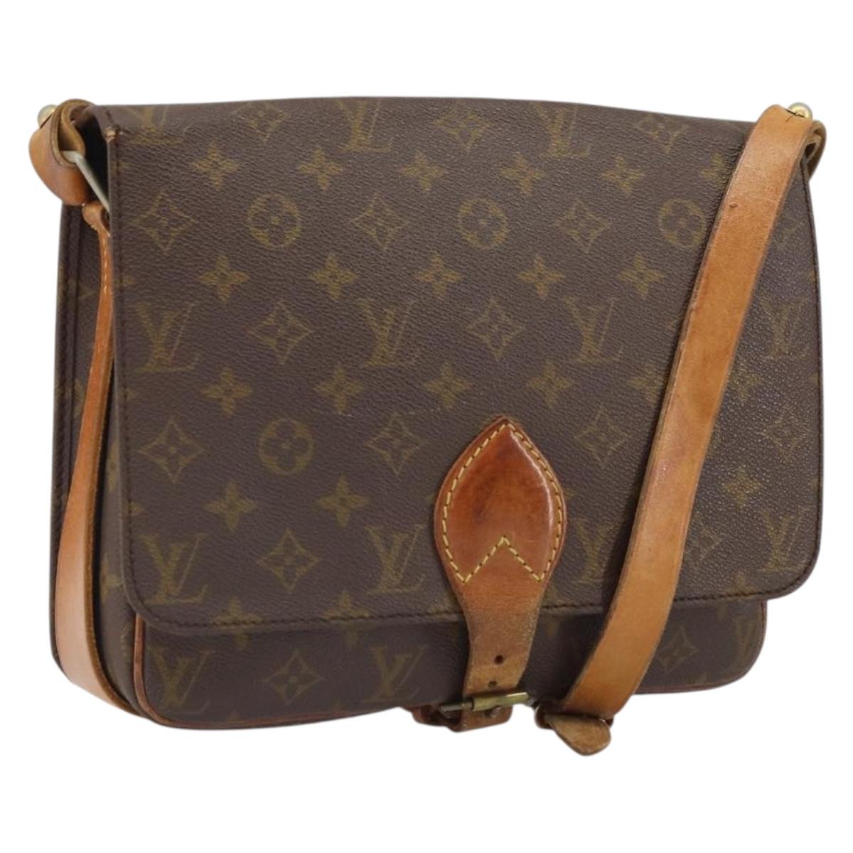 LOUIS VUITTON Monogram Cartouchiere GM Shoulder Bag M51252 LV Auth 166127