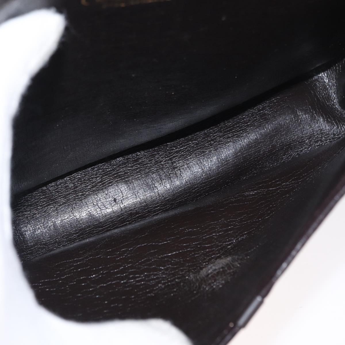 Christian Dior Trotter Canvas Shoulder Bag Brown Gold Auth 166150