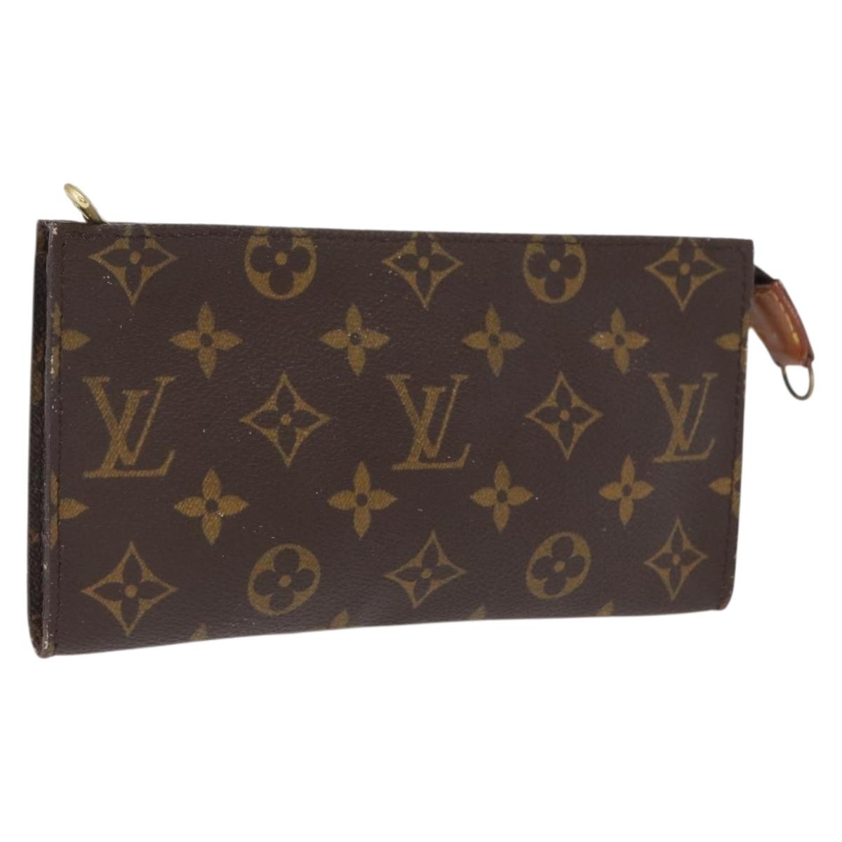 LOUIS VUITTON Monogram Bucket GM Accessory Pouch LV Auth 166179