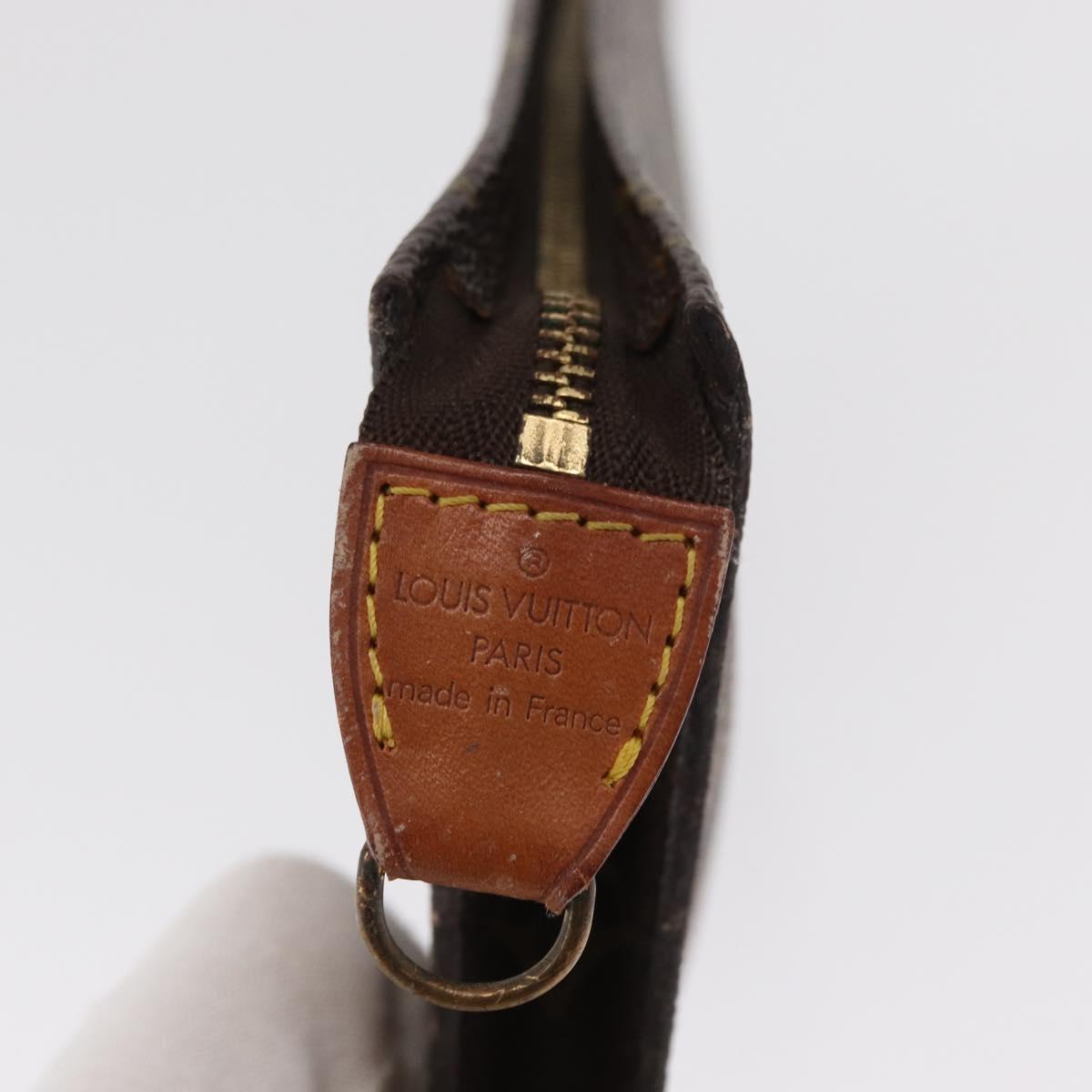 LOUIS VUITTON Monogram Bucket GM Accessory Pouch LV Auth 166179