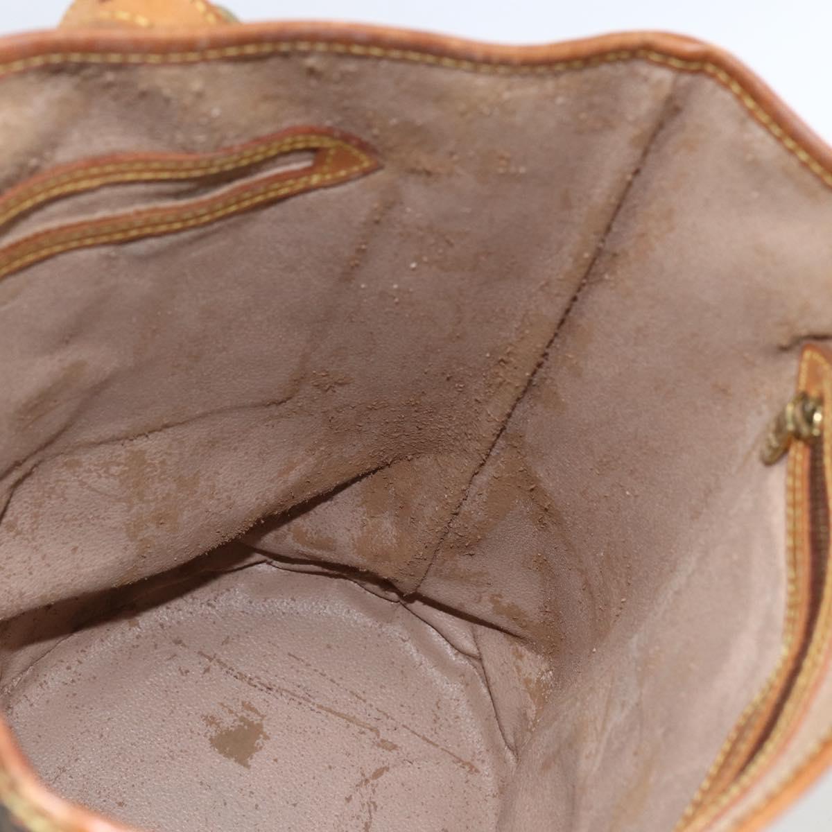 LOUIS VUITTON Monogram Bucket GM Shoulder Bag M42236 LV Auth 166180